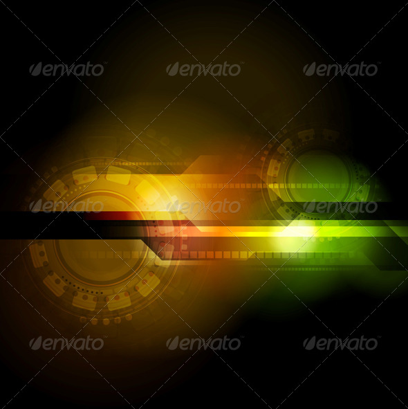 Abstract Hi-Tech Design - Technology Conceptual