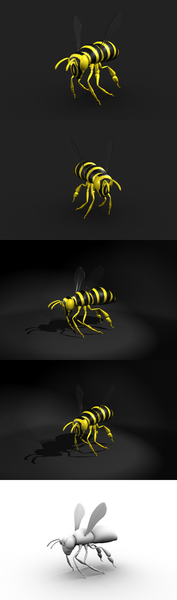 Bee Model - 3Docean 6798525