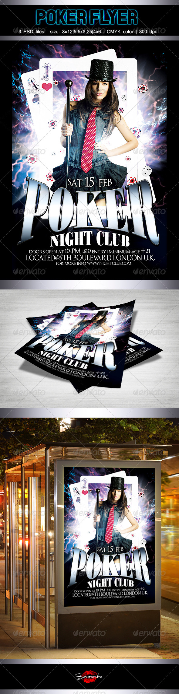 Poker Flyer Template - Miscellaneous Events