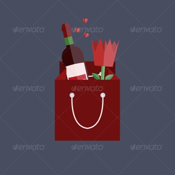 Vector Flat Modern Love Background. Eps10 - Valentines Seasons/Holidays