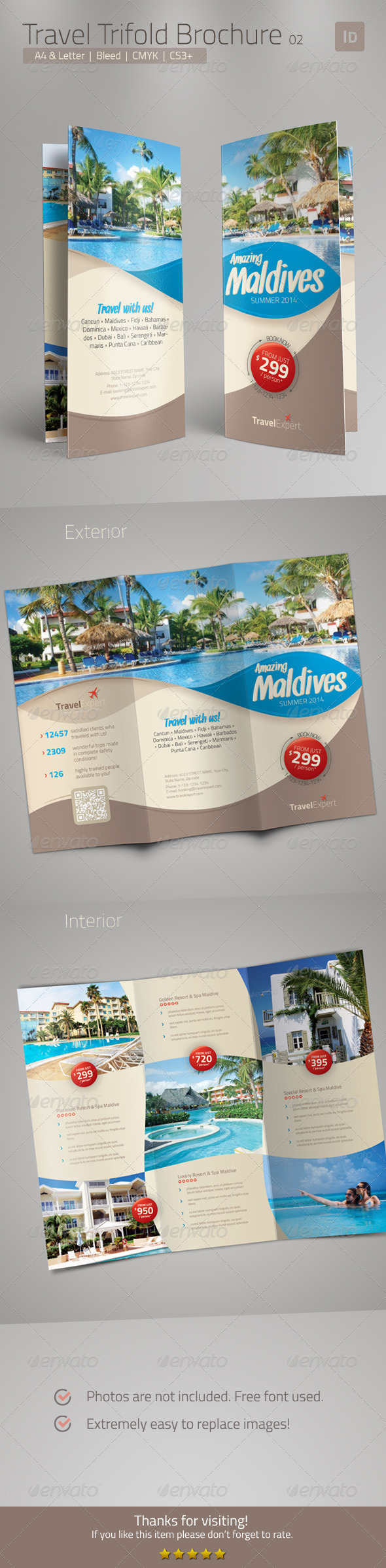 Travel Brochure - Trifold - Corporate Brochures