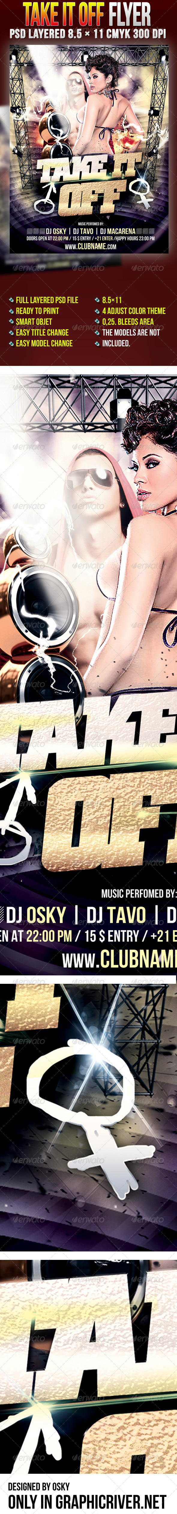 Take It Off - Clubs & Parties Events