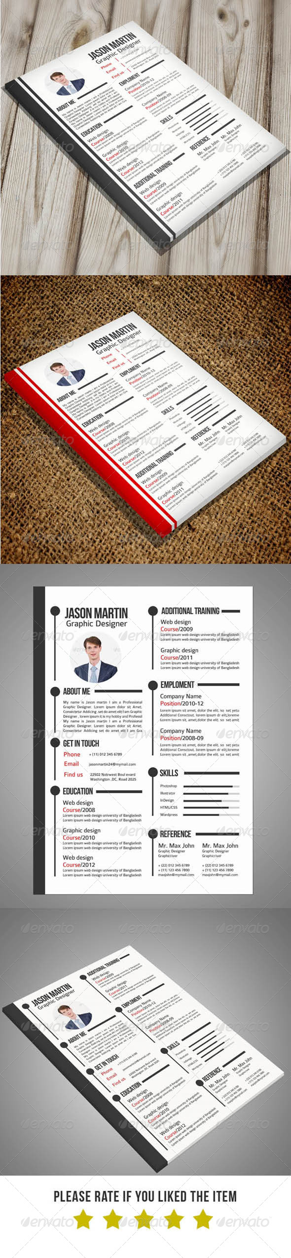 2 in 1 Resume Set - Resumes Stationery