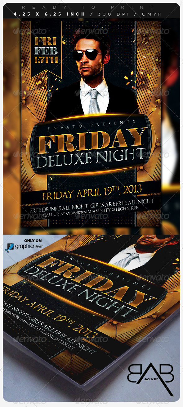 Deluxe Days Party Flyer - Events Flyers