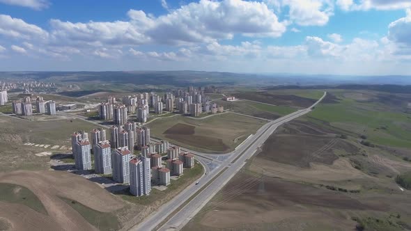 Land Development and Urban City Planning in New Suburban Complex with Developing Infrastructure alt