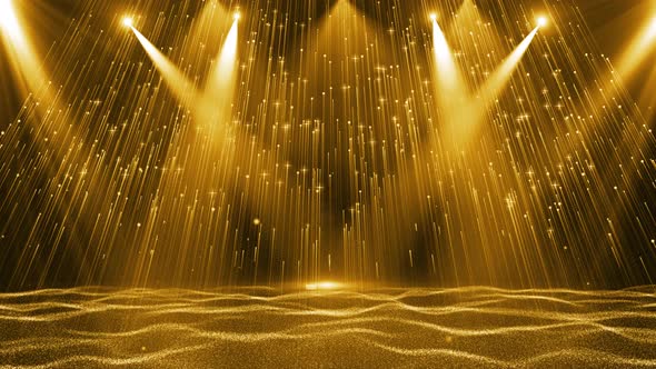 Aesthetic Particle Light And Spotlight Stage Background