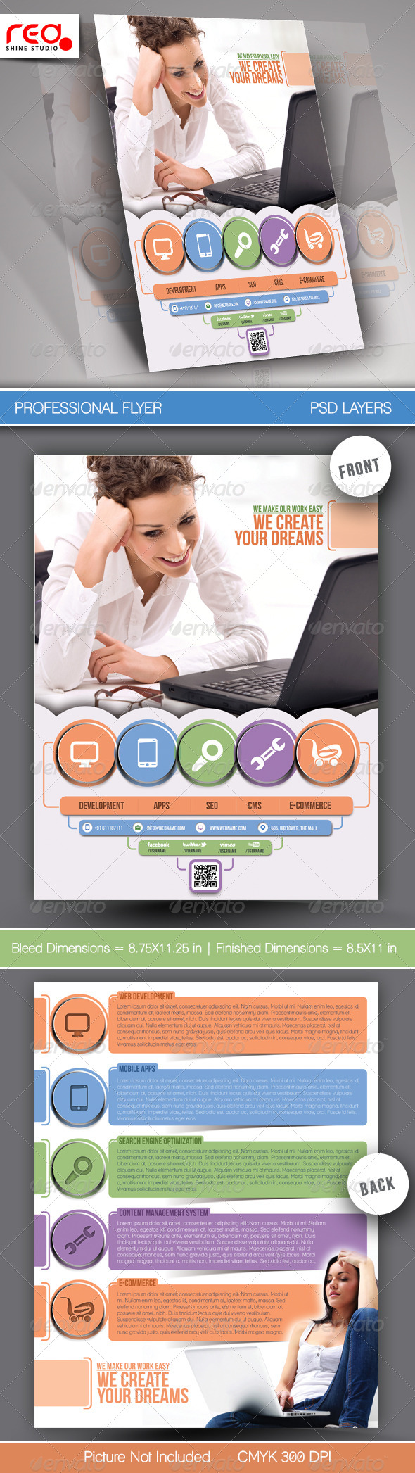 Tech Multipurpose Business Flyers Template - Commerce Flyers