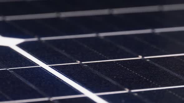 Solar Panel Rotate. Monocrystalline Solar Battery. Solar Energy. Silicon Wafer alt