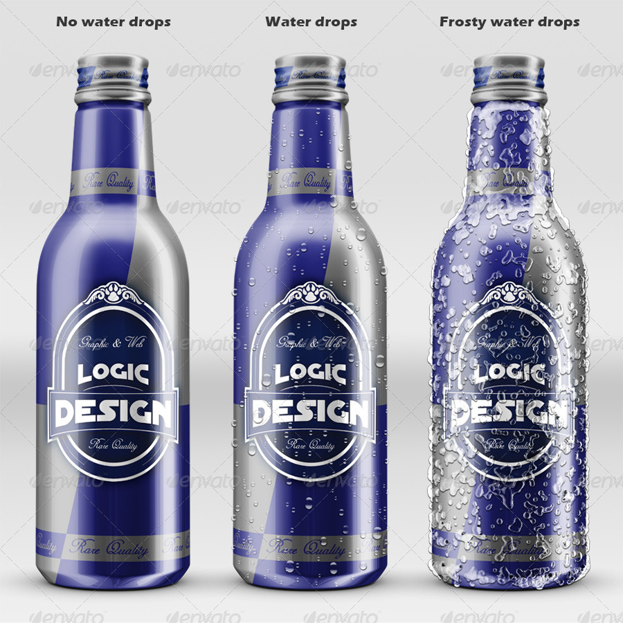 Download Aluminum Bottle 330ml Mock Up By Logic Design Graphicriver