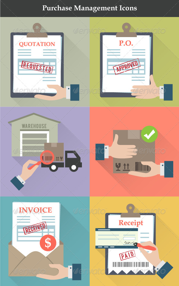 Purchase Management Icons - Business Icons