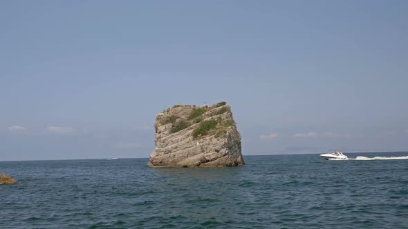Famous Faraglioni Rocks Capri Island Italy alt