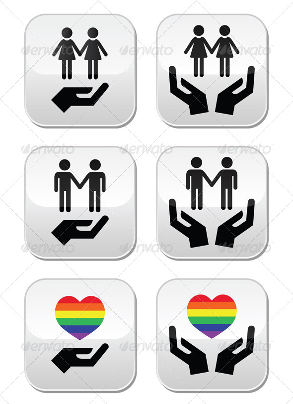 Gay and Lesbian Couples - People Characters