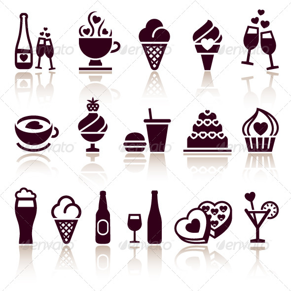 Set Food Icons - Food Objects