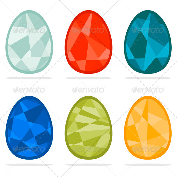 Set of Easter Eggs - Seasons/Holidays Conceptual