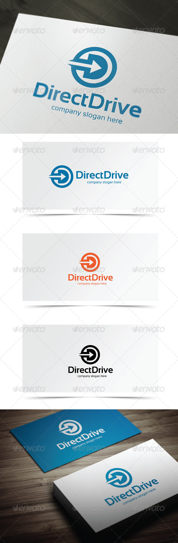 Direct Drive - Letters Logo Templates