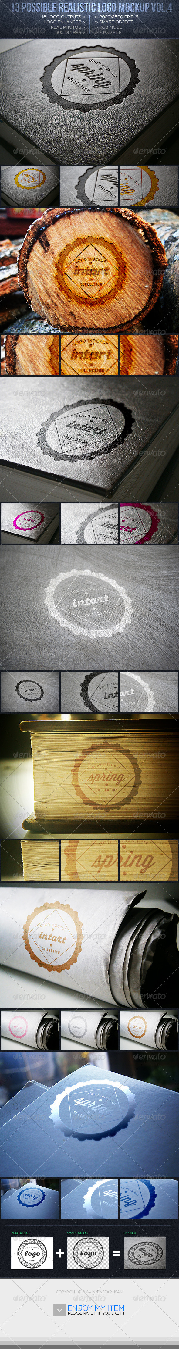 Realistic Logo Mockup Vol.4 - Logo Product Mock-Ups