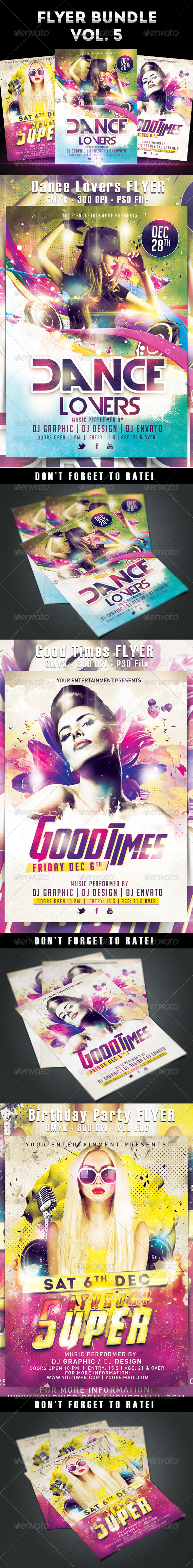 Flyer Bundle Vol.5 - Clubs & Parties Events