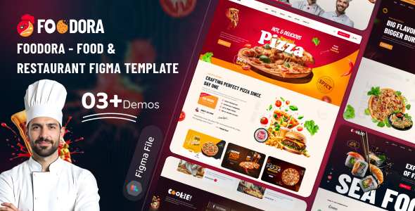 Foodora - Food & Restaurant Figma Template