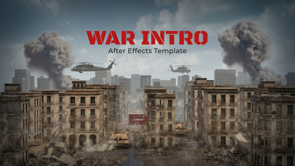 War Freeze Intro Openers template preview