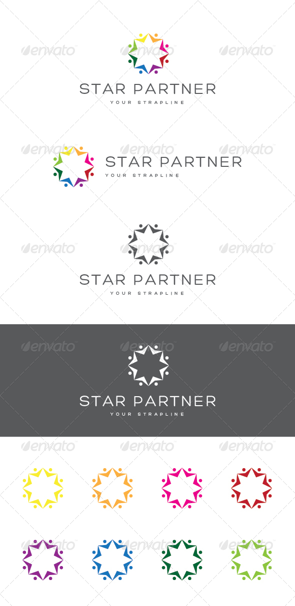 Star Partner Logo - Humans Logo Templates