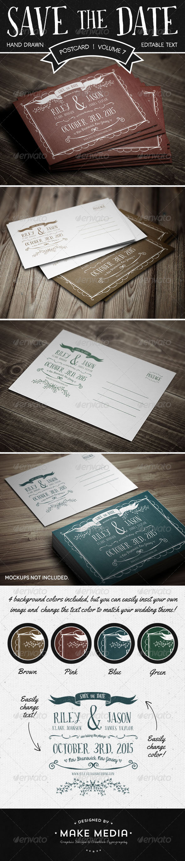 Save The Date Postcard | Volume 7 - Weddings Cards & Invites