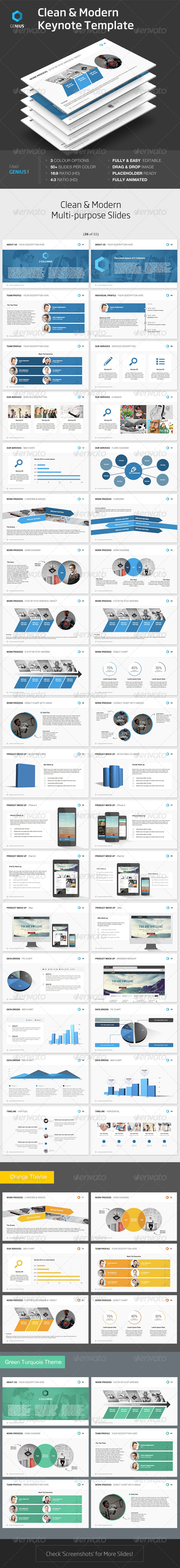 Genius - Keynote Template - Keynote Templates Presentation Templates