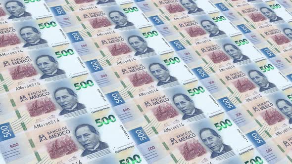 Mexico  Money / 500  Mexican  Peso 4K alt