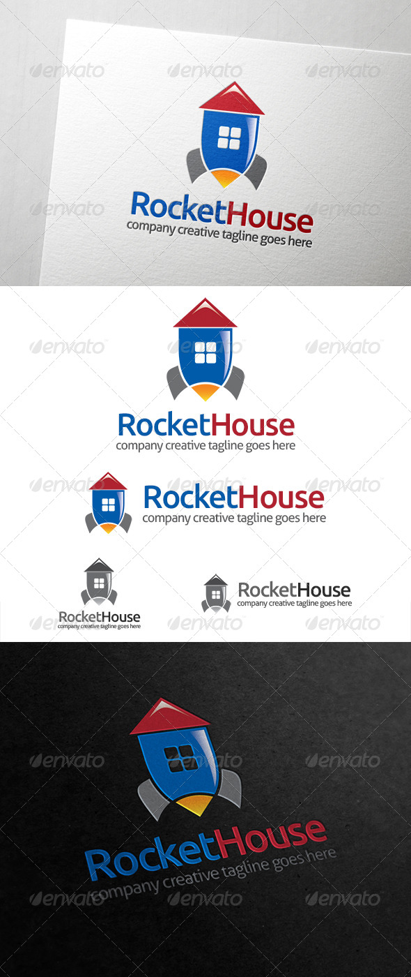 Rocket House Logo - Buildings Logo Templates