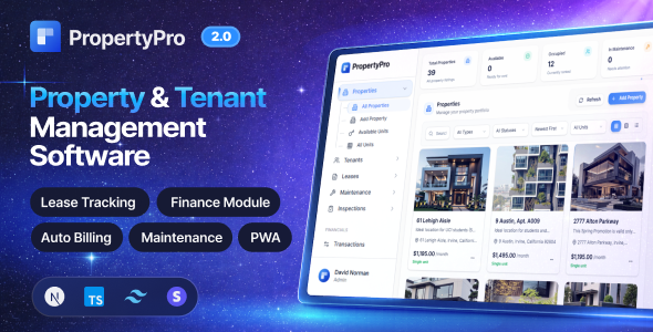 PropertyPro – Property Management, Tenant Portal & Rental Software