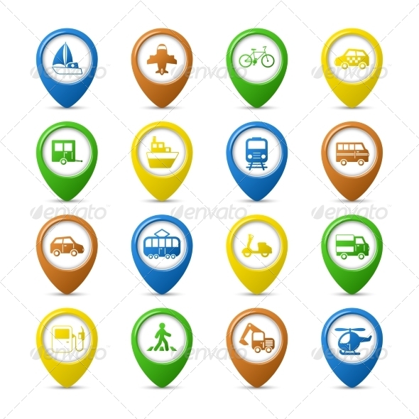 Navigation Pins Set