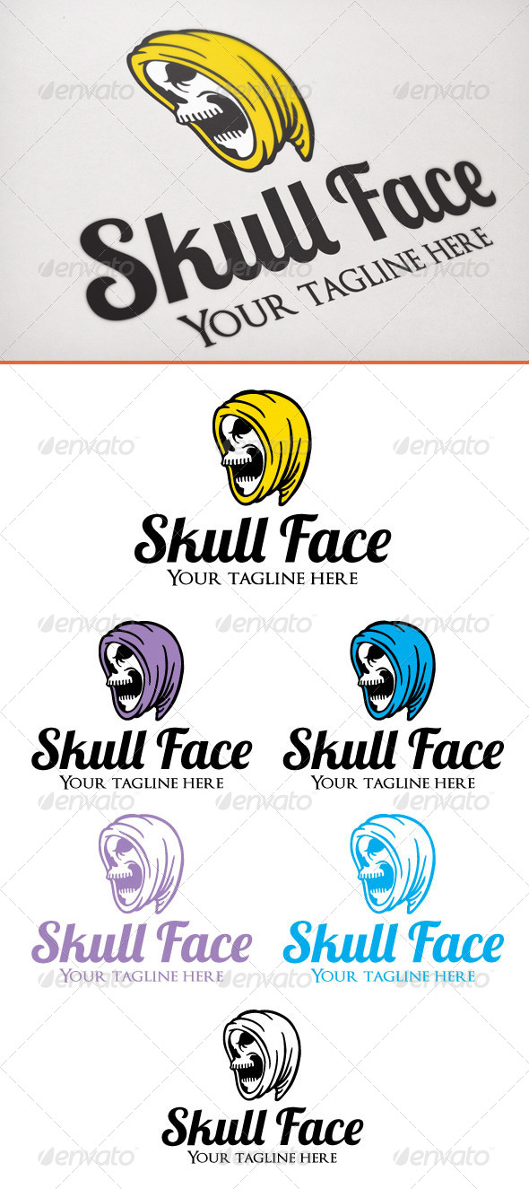 Skull Face - Humans Logo Templates