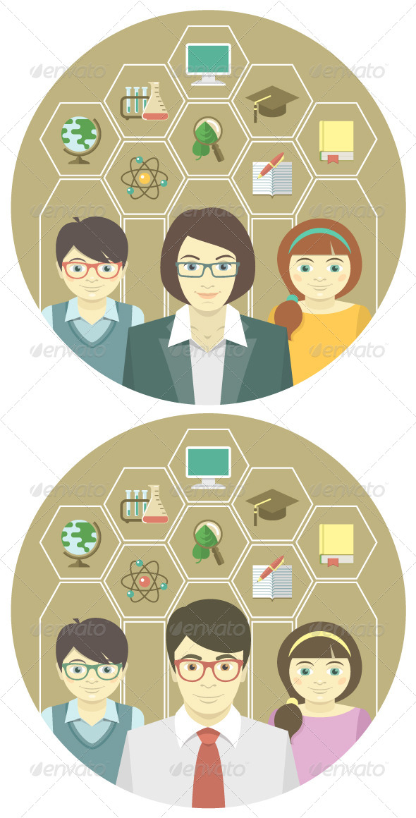 Teacher and Pupils - Miscellaneous Conceptual