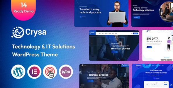 Crysa - Saas, Startup & Technology WordPress Theme