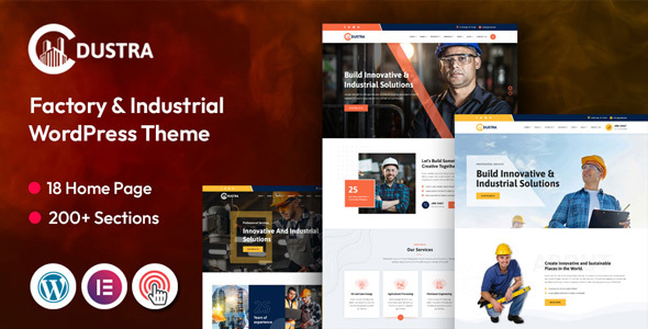 Dustra - Industrial, Construction & Factory WordPress Theme