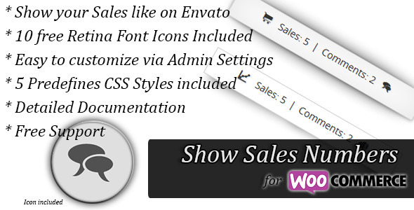 WooCommerce Show Sales Numbers (SSN) - CodeCanyon Item for Sale