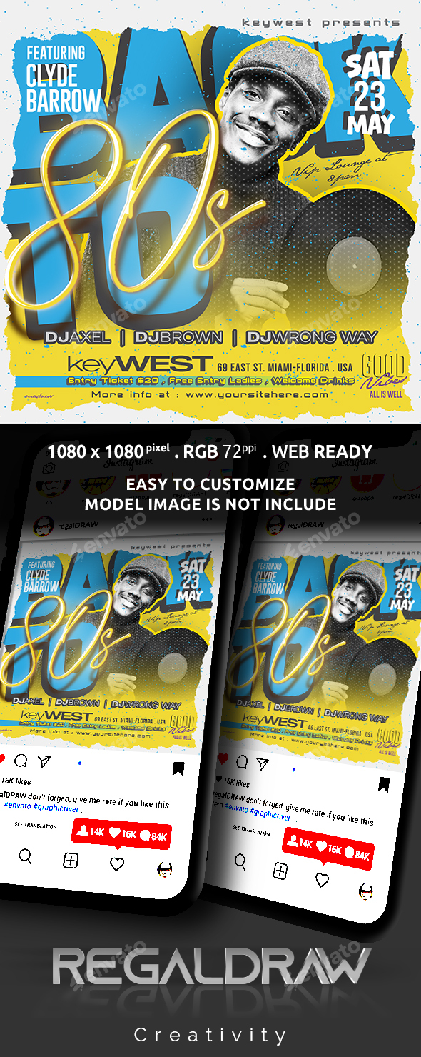 Club Party Social Media Template