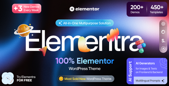 Elementra – 100% Elementor WordPress Theme