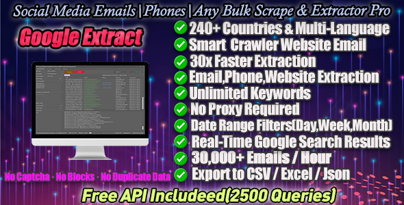 Social Media Data Extractor Windows App with API