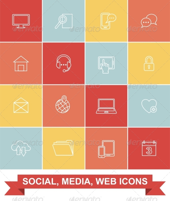 Simply Social, Media, Web Icons - Web Icons