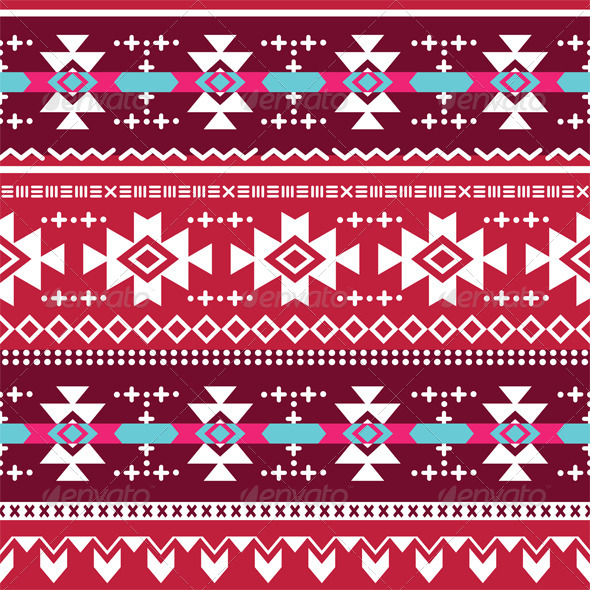 Tribal Aztec Seamless Pattern - Patterns Decorative