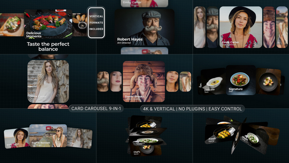 Modern Card Carousel, After Effects Project Files | VideoHive