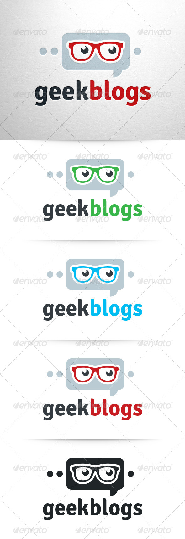 Geek Blogs Logo Template - Humans Logo Templates