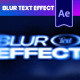 Blur Text Effect - VideoHive Item for Sale