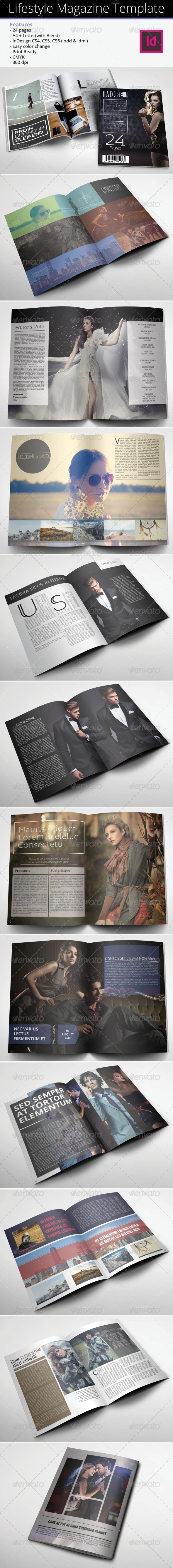 Lifestyle Magazine Template - Magazines Print Templates