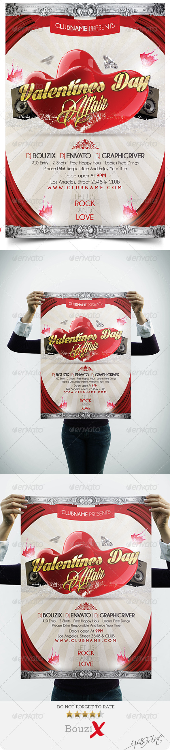 Valentines Day Affair - Events Flyers