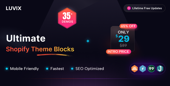 Luvix  - Multipurpose Shopify Theme OS 3.0 (Theme Block)