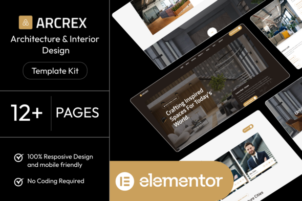 Arcrex - Architecture & Interior Design Elementor Template Kit