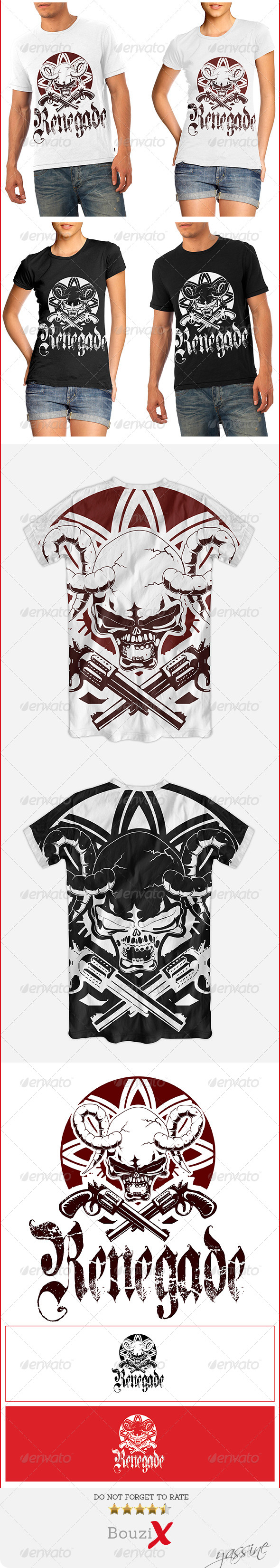 Renegade Skull - T-Shirts