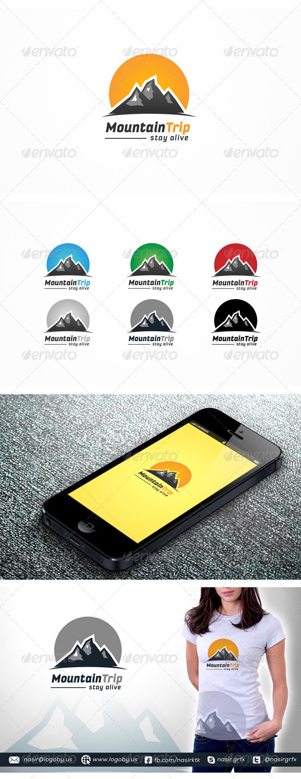 Mountain Peaks - Nature Logo Templates