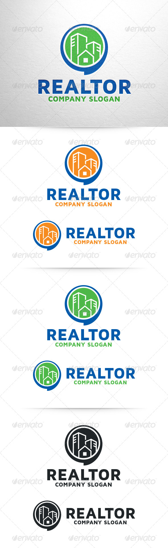 Realtor Logo Template - Buildings Logo Templates